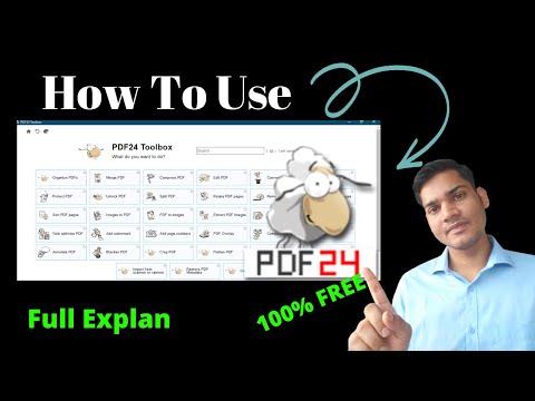 Pdf24 creator how to use in Hindi .All in one offline Pdf editor 100% free 24+ tools.