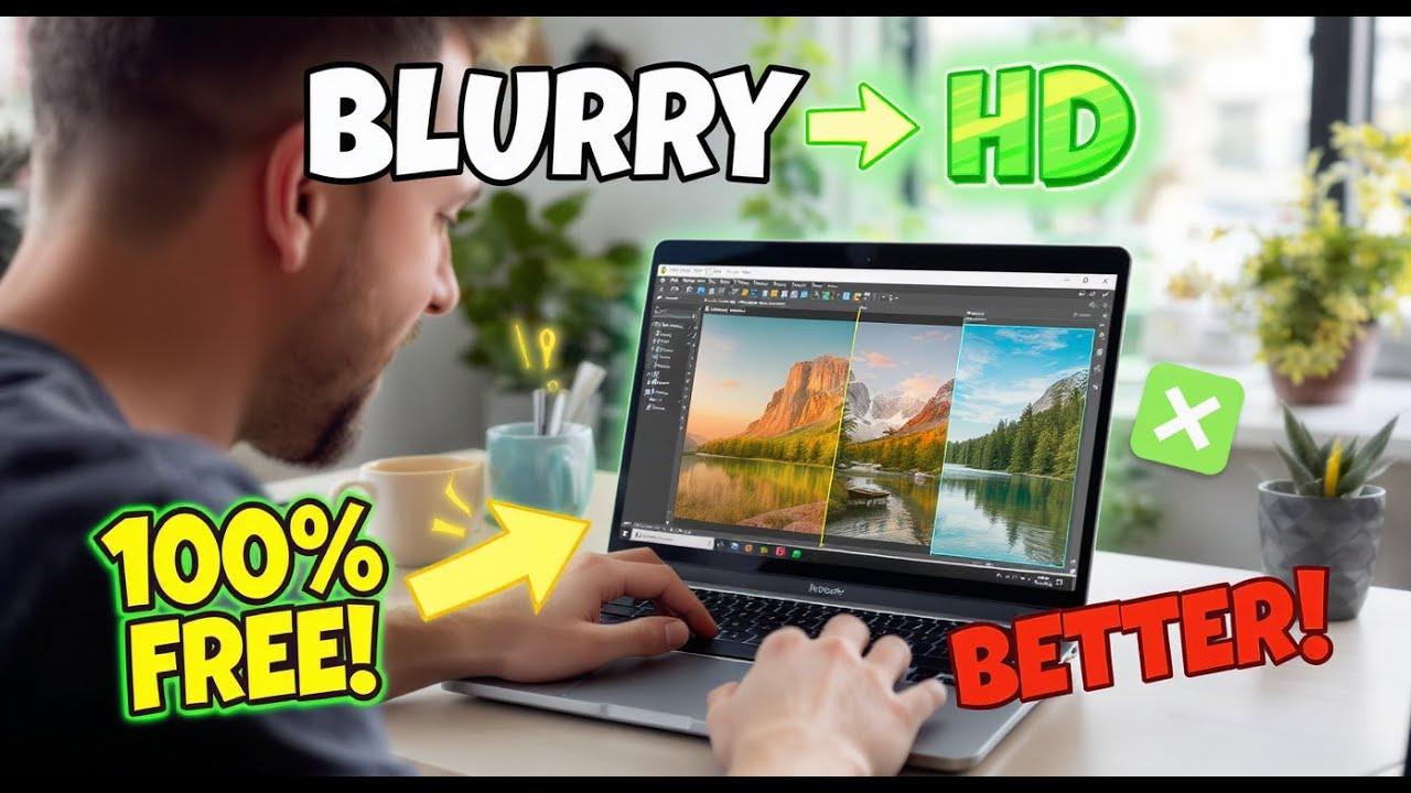 How to Make Blurry Photos Clear for FREE (Better Than Topaz!)
