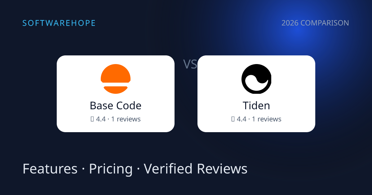 Base Code vs Tiden (2026): Features, Pricing & Reviews