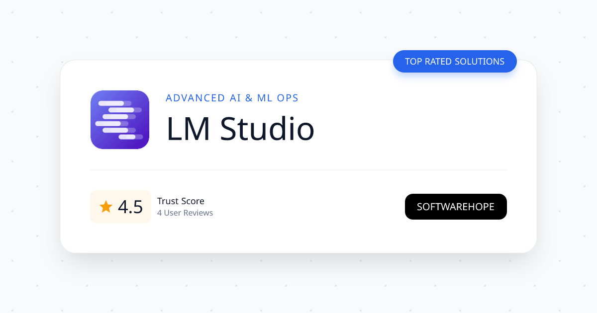 LM Studio — Overview, Features & Pricing (2026) | SoftwareHope
